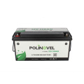 Polinovel Lifepo4 RV para Solar Camper de 12 voltios de hierro Banco de almacenamiento de fosfato Batería de iones de litio 12V 150AH